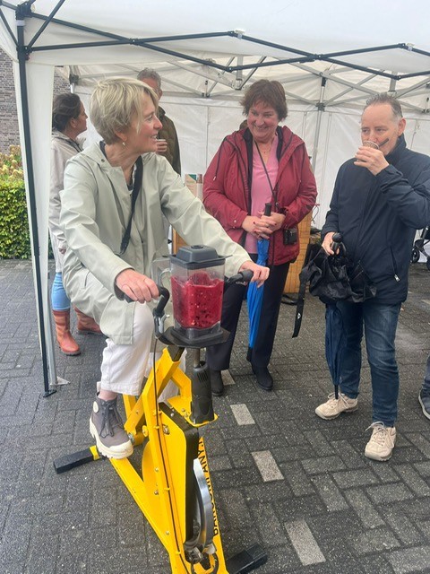 Smoothie shaken op fiets