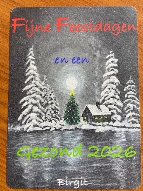 Kerstkaart Birgit